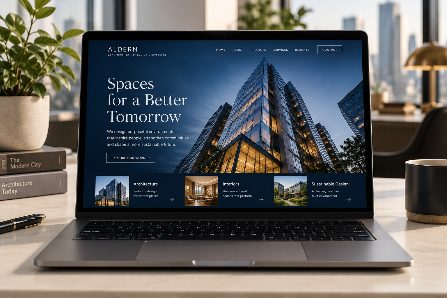Business Website design concept